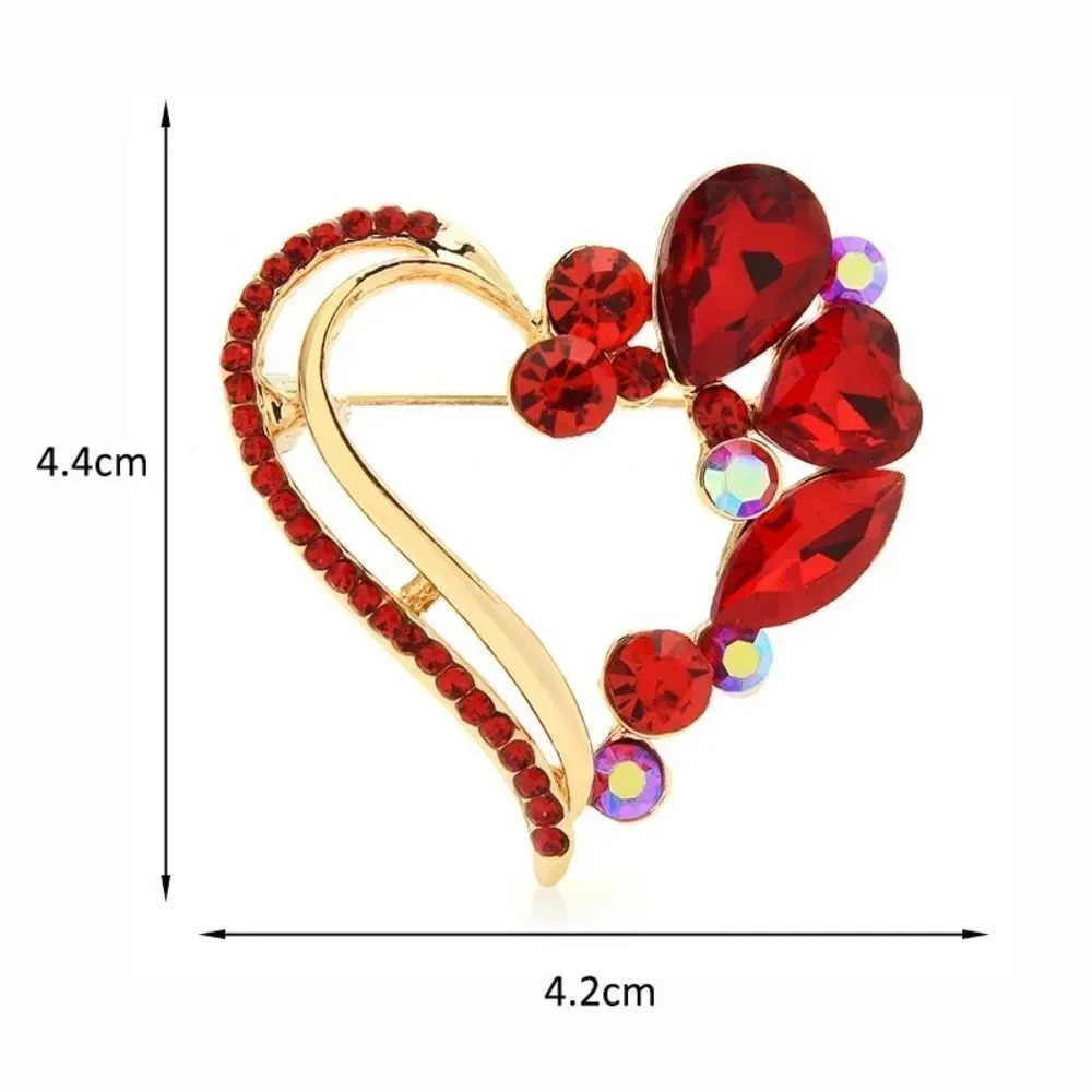 VQ Heart Brooch - Picture 3 of 4